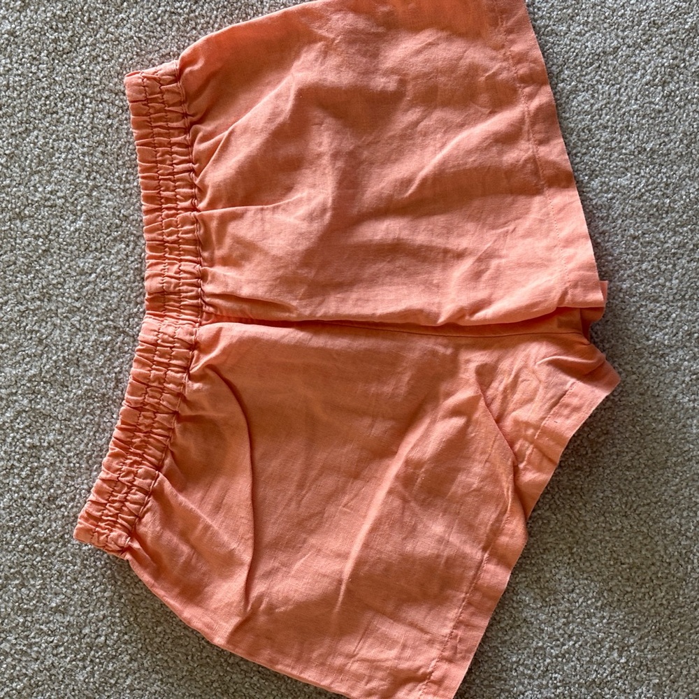 Sunday Best Orange High Waist Summer Shorts